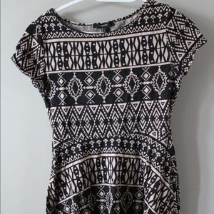 Aztec patterned dress